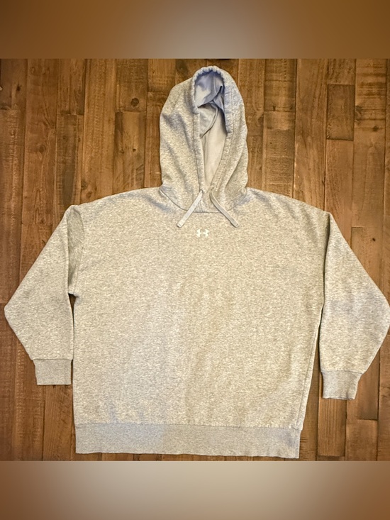Under Armour Other - Under Armour Men’s Gray Fleece Pullover Hoodie – Size Small (SM) Embroidered